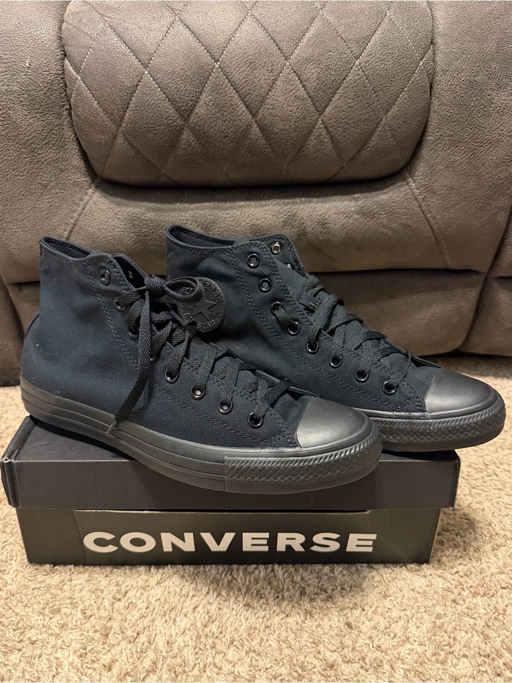 Converse Unisex Black Monochrome Men's 11.5 Women's 13.5